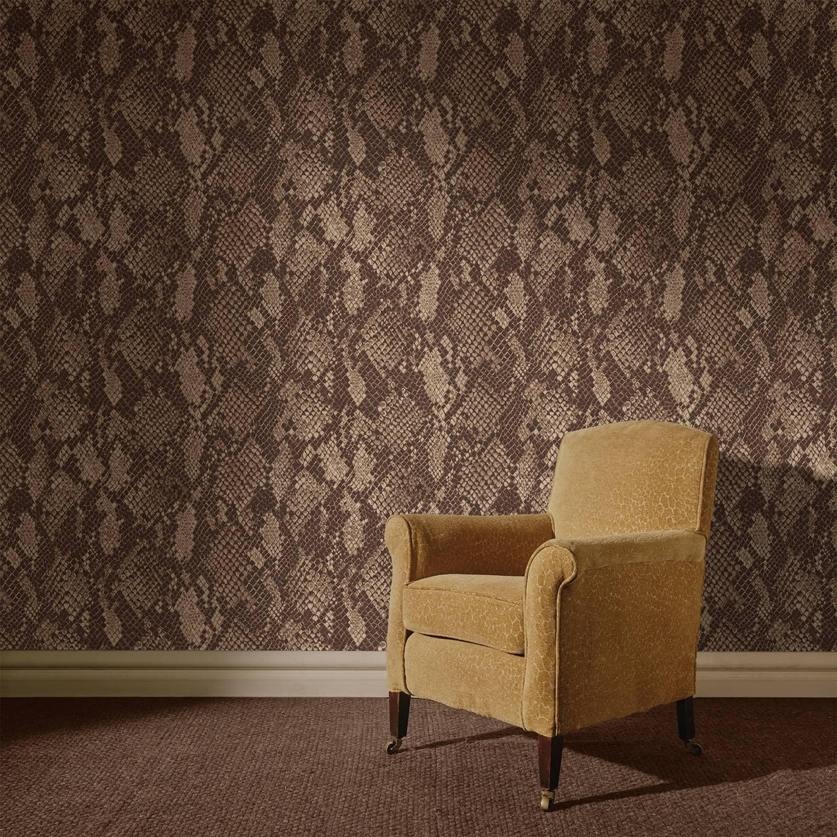 House of Hackney COBRA Wallpaper - Cocoa (9'10" - full height)
