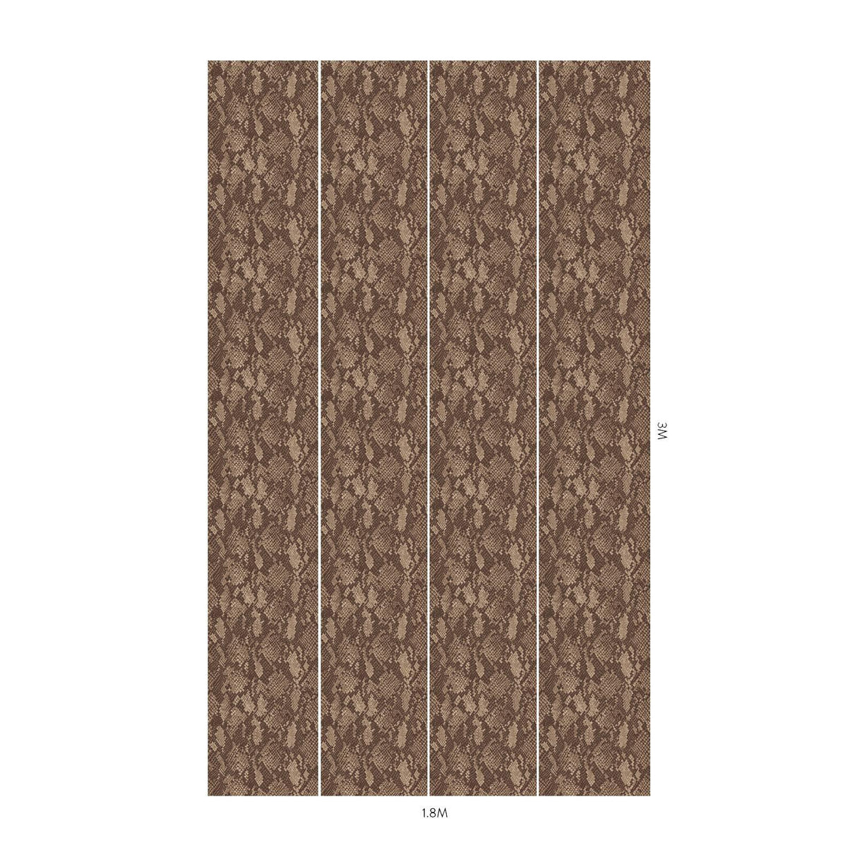 House of Hackney COBRA Wallpaper - Cocoa (9'10" - full height)