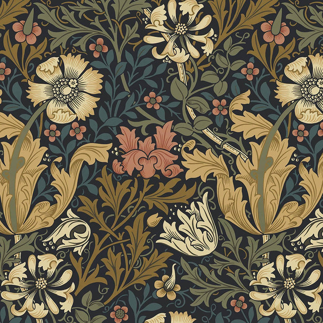 House of Hackney COMPTON Wallpaper - Midnight (9'10" - full height)