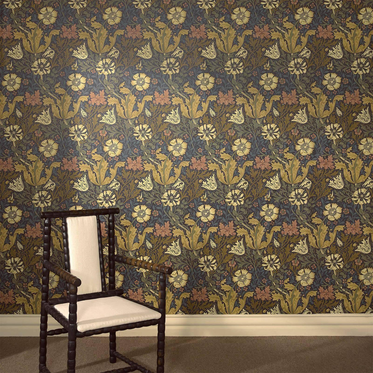 House of Hackney COMPTON Wallpaper - Midnight (9'10" - full height)
