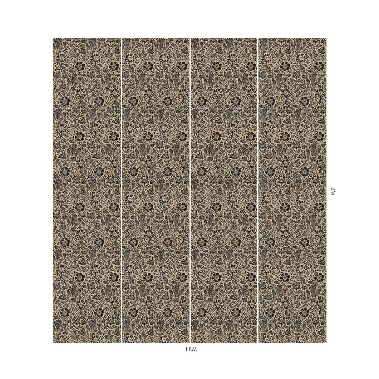 House of Hackney COMPTON PARVUM Wallpaper - Phlox (9'10" - full height)