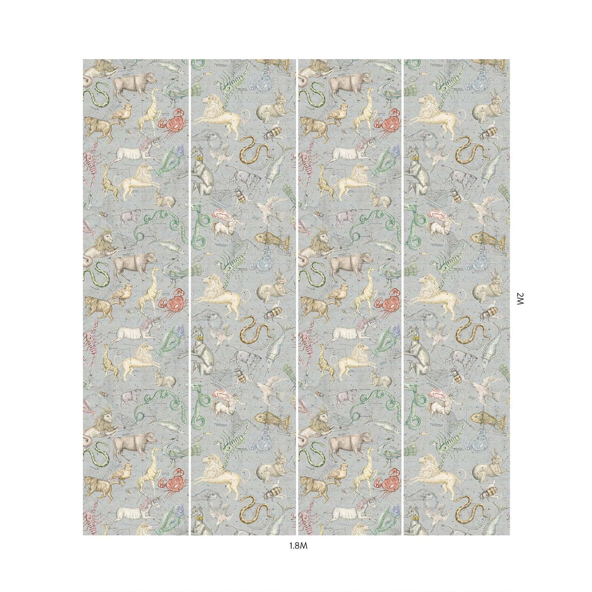 House of Hackney COSMOS Wallpaper - Celestial Blue (9'10" - full height)