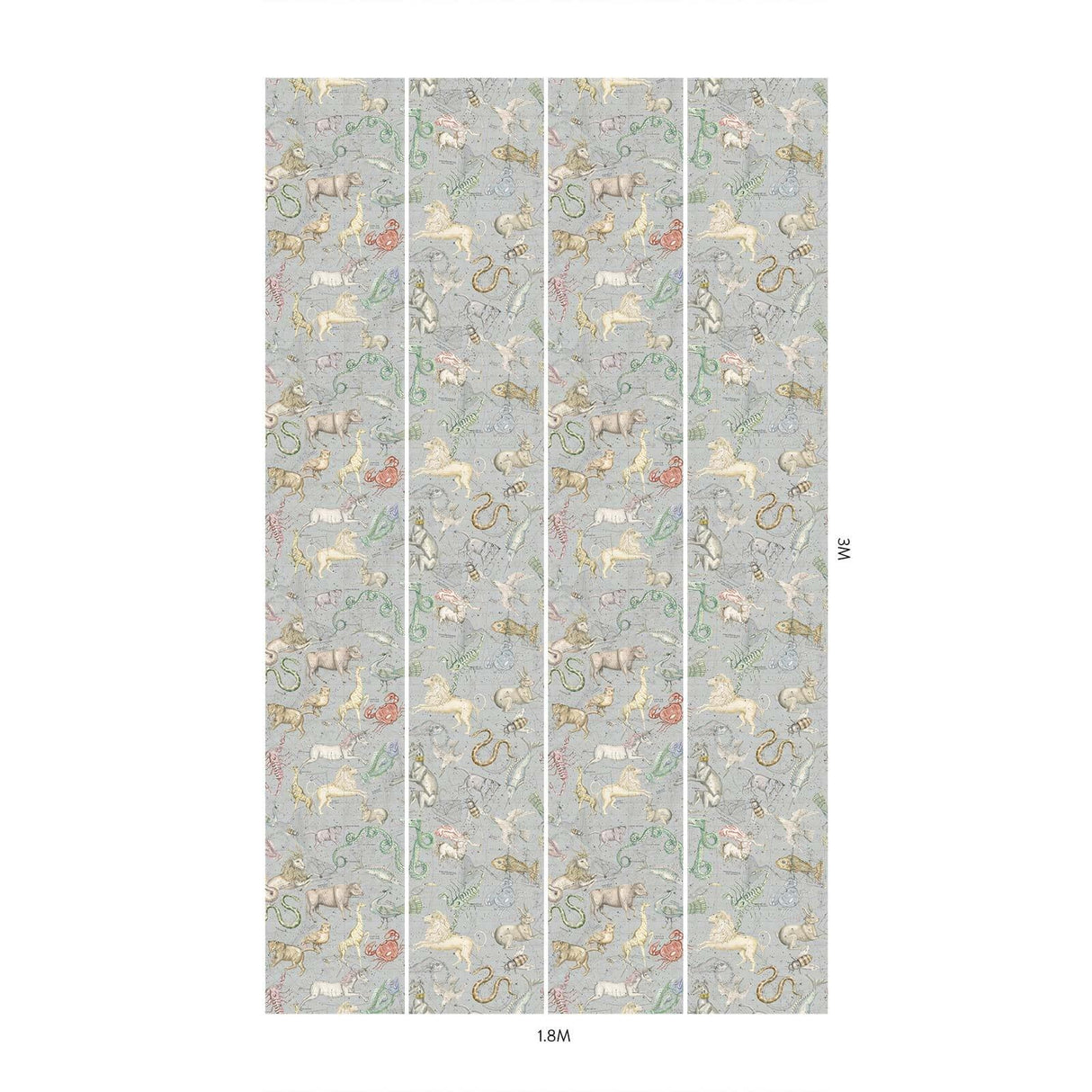 House of Hackney COSMOS Wallpaper - Celestial Blue (9'10" - full height)