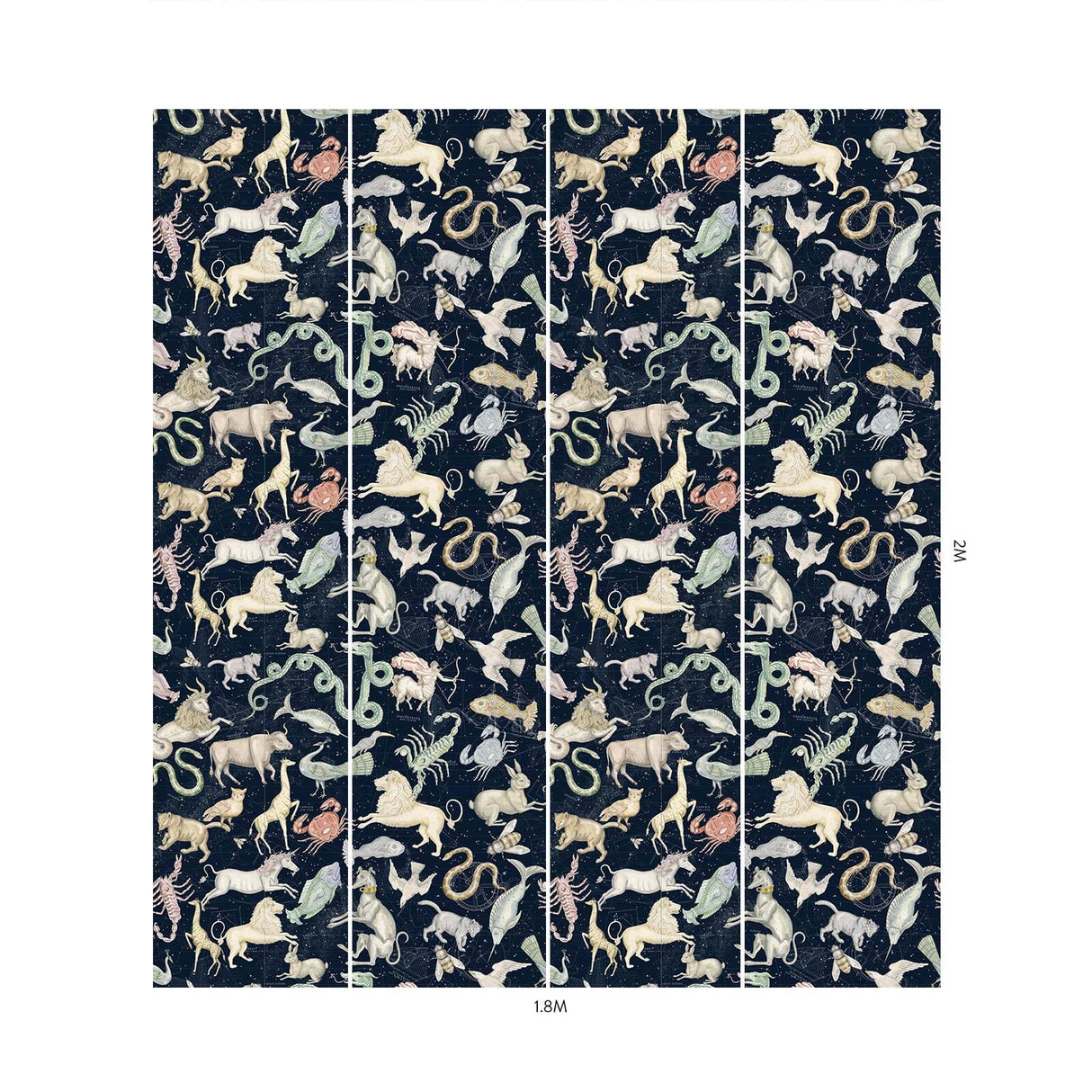 House of Hackney COSMOS Wallpaper - Midnight (9'10" - full height)