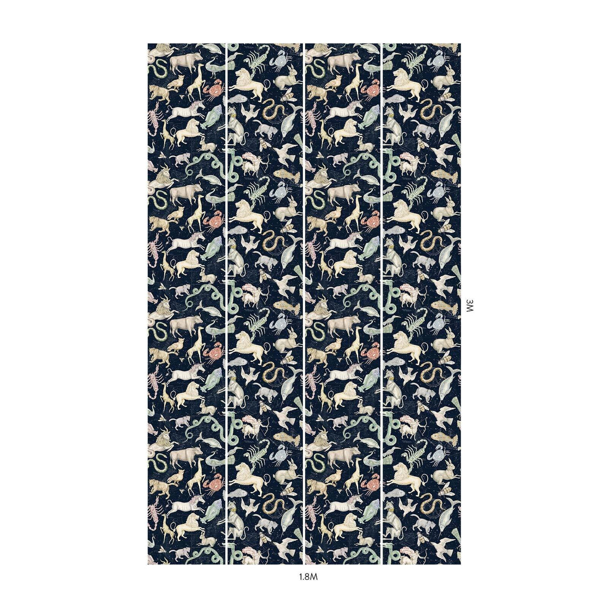 House of Hackney COSMOS Wallpaper - Midnight (9'10" - full height)