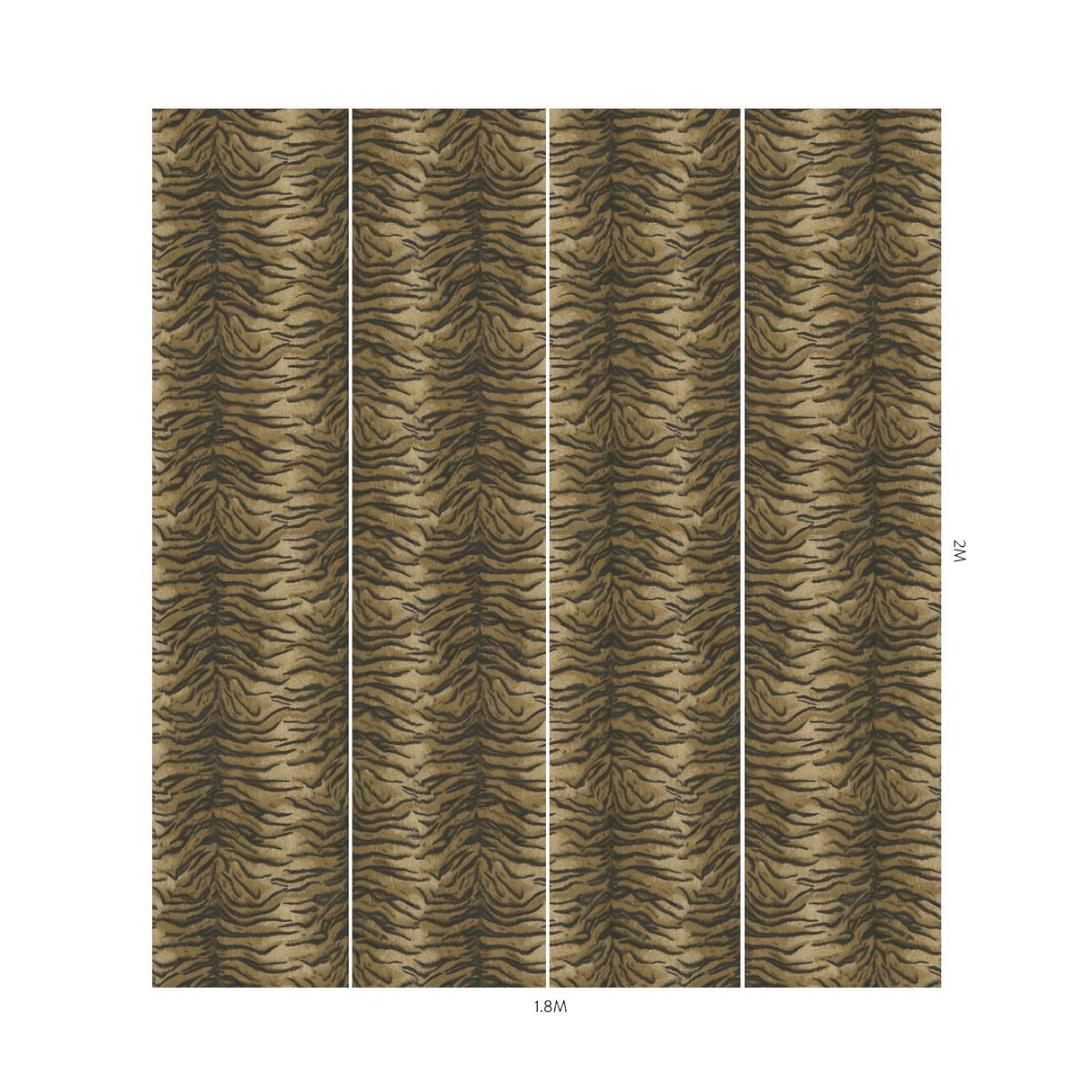House of Hackney CASPIAN Wallpaper - Umber (9'10" - full height)