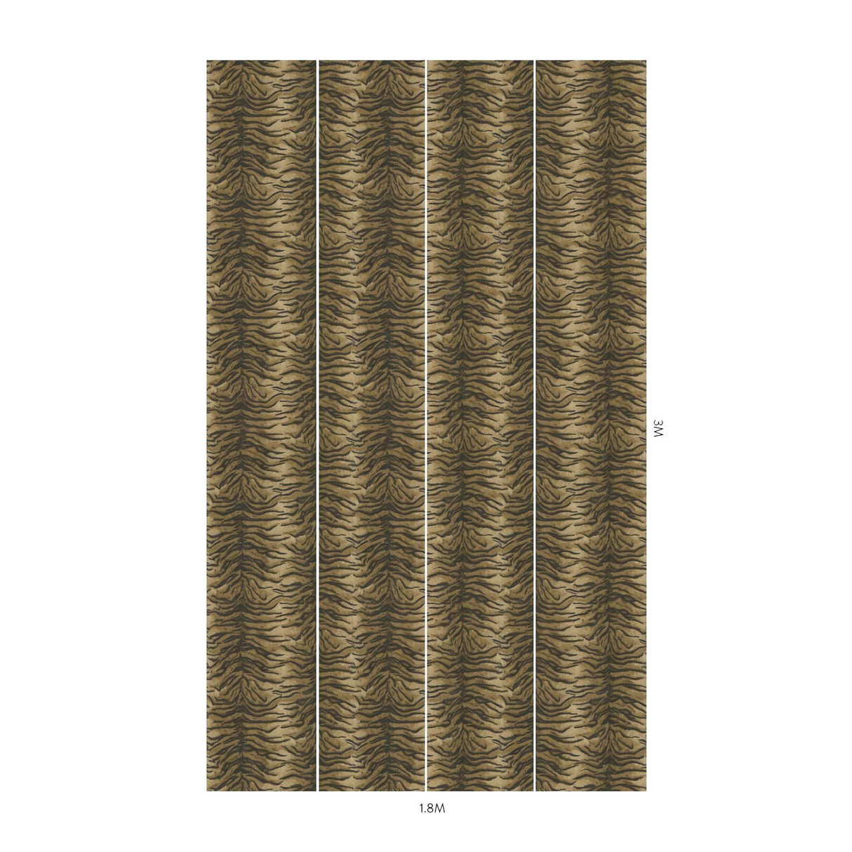 House of Hackney CASPIAN Wallpaper - Umber (9'10" - full height)