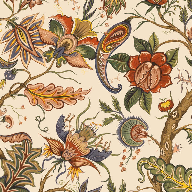 House of Hackney DAMAS Wallpaper - Cream (9'10" - full height)