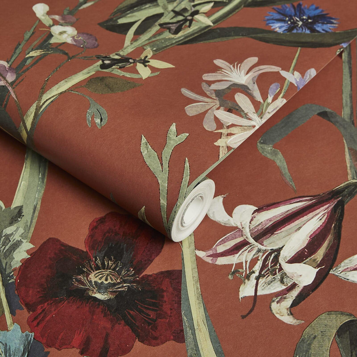 House of Hackney FLORA DELANICA Wallpaper - Clay (9'10" - full height)