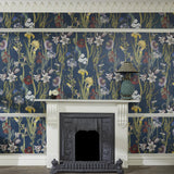 House of Hackney FLORA DELANICA Wallpaper - Midnight (9'10" - full height)
