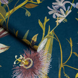House of Hackney FLORA DELANICA Wallpaper - Midnight (9'10" - full height)