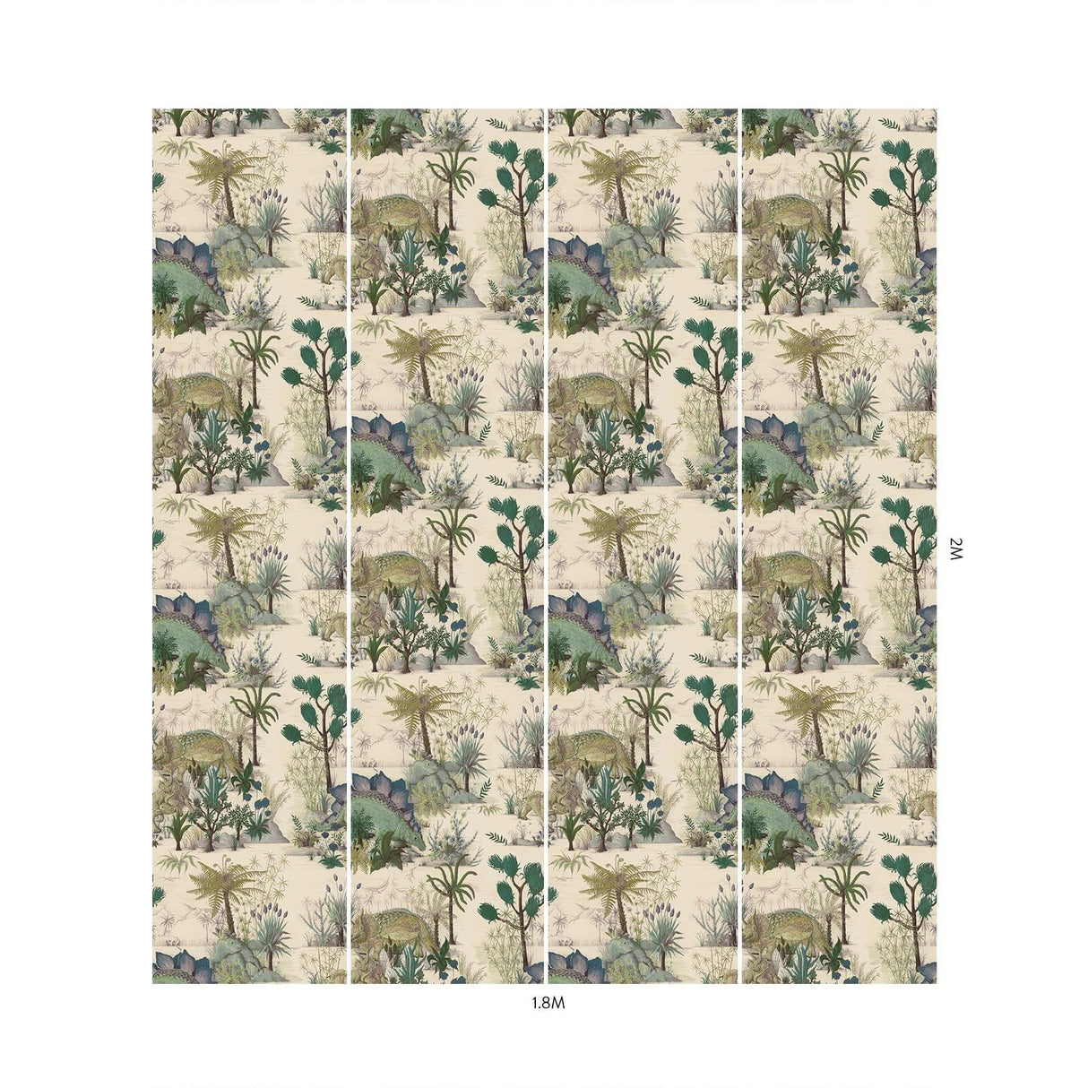 House of Hackney DINOSAURIA Wallpaper - Ecru (9'10" - full height)