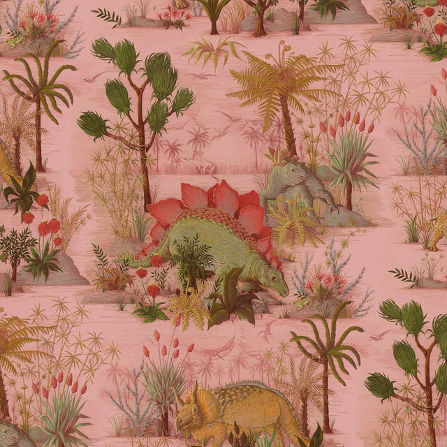 House of Hackney DINOSAURIA Wallpaper - Plaster (9'10" - full height)