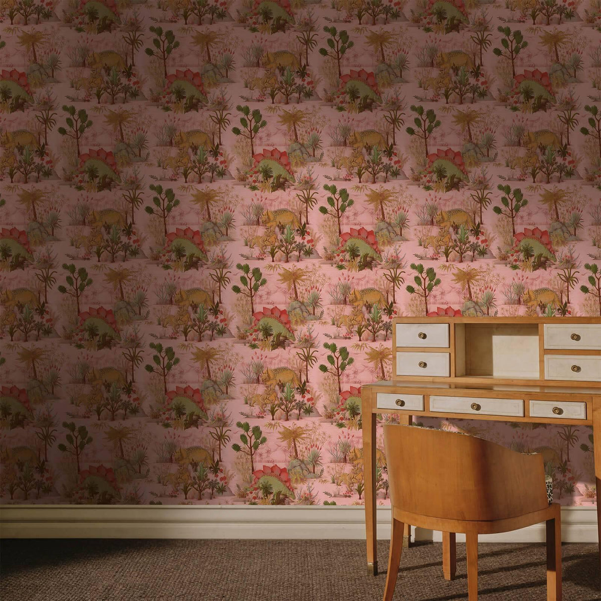 House of Hackney DINOSAURIA Wallpaper - Plaster (9'10" - full height)