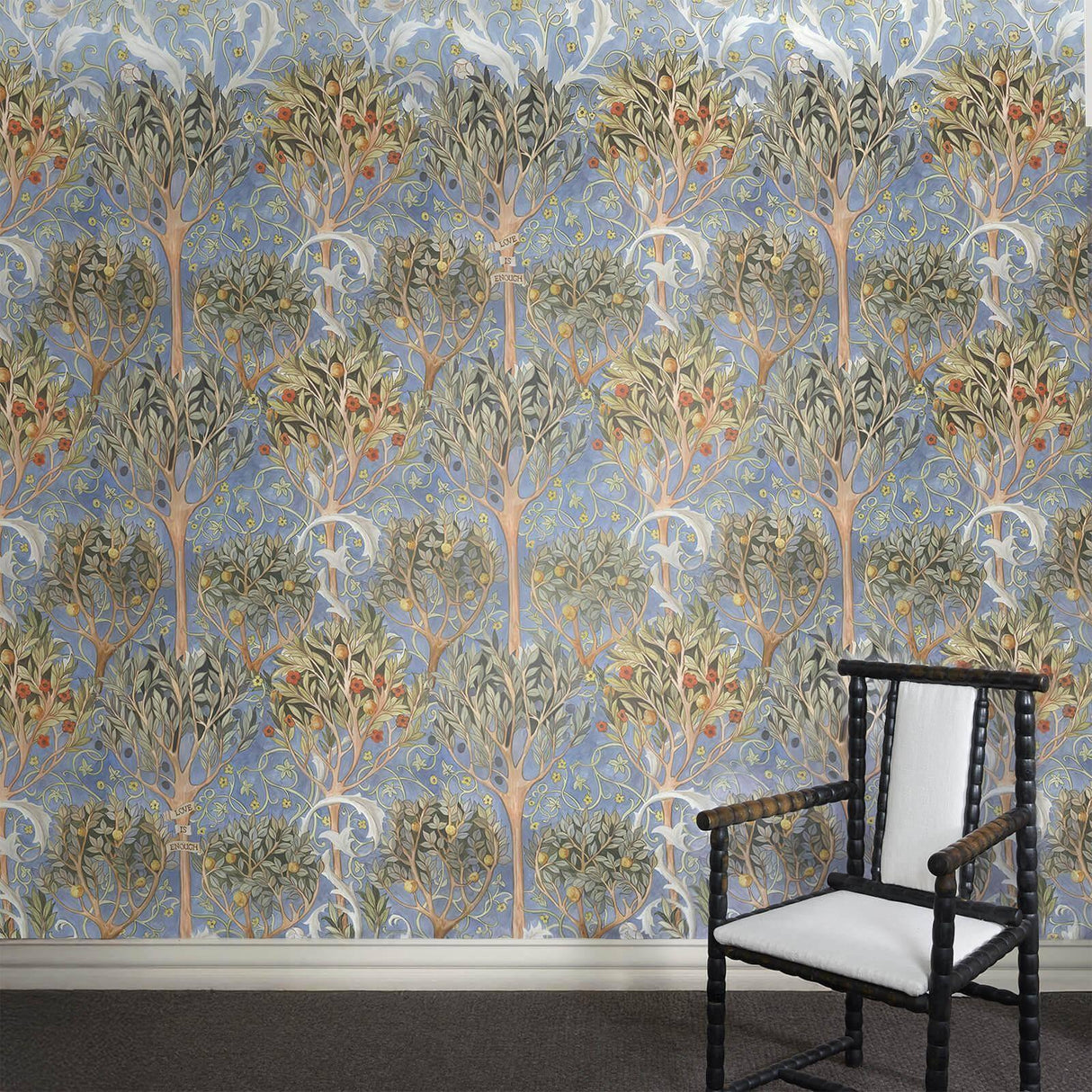 House of Hackney EARTHLY PARADISE Wallpaper - Celestial Blue (9'10" - full height)