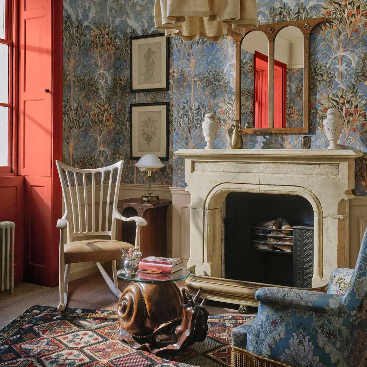 House of Hackney EARTHLY PARADISE Wallpaper - Celestial Blue (9'10" - full height)