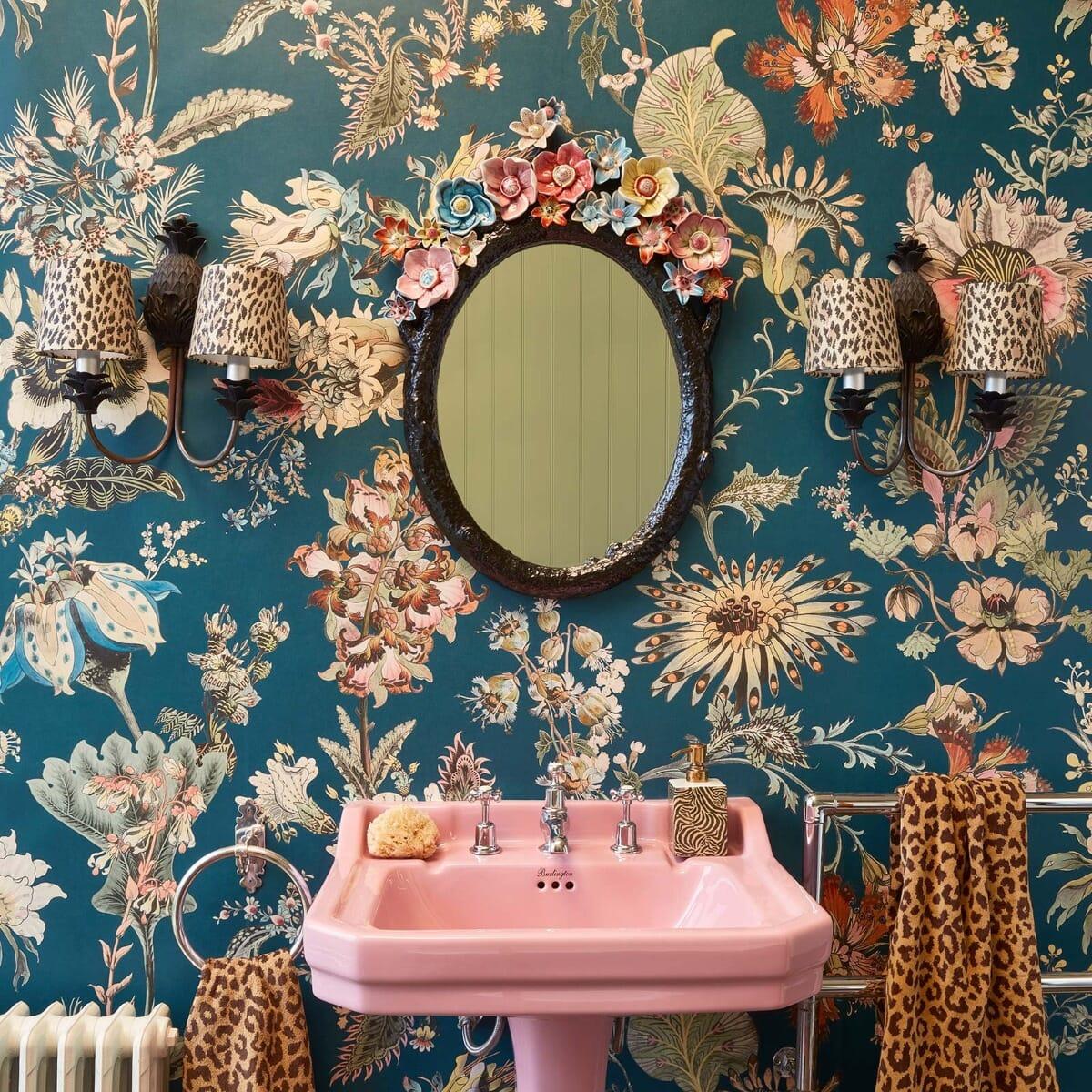 House of Hackney FLORA FANTASIA Wallpaper - Cerulean (9'10" - full height)
