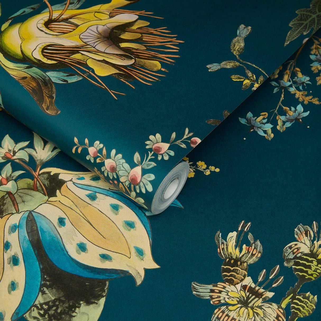 House of Hackney FLORA FANTASIA Wallpaper - Cerulean (9'10" - full height)