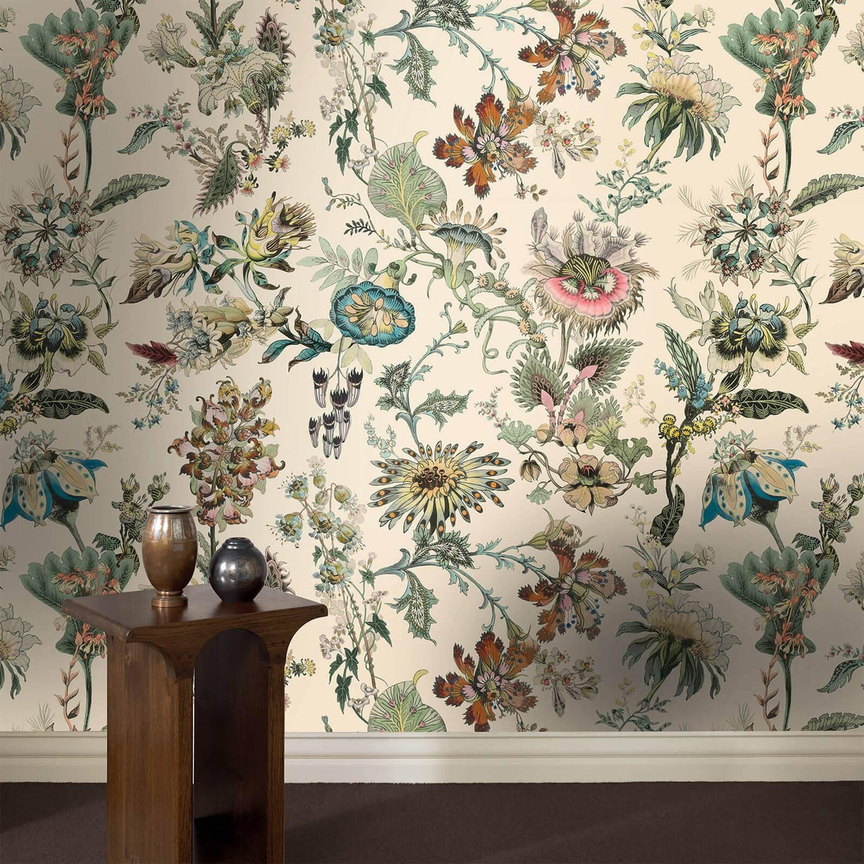 House of Hackney FLORA FANTASIA Wallpaper - Ecru (9'10" - full height)