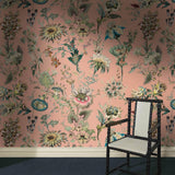 House of Hackney FLORA FANTASIA Wallpaper - Bisque Pink (9'10" - full height)