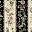 House of Hackney FLORA FANTASIA Wallpaper - Noir Stripe (9'10" - full height)