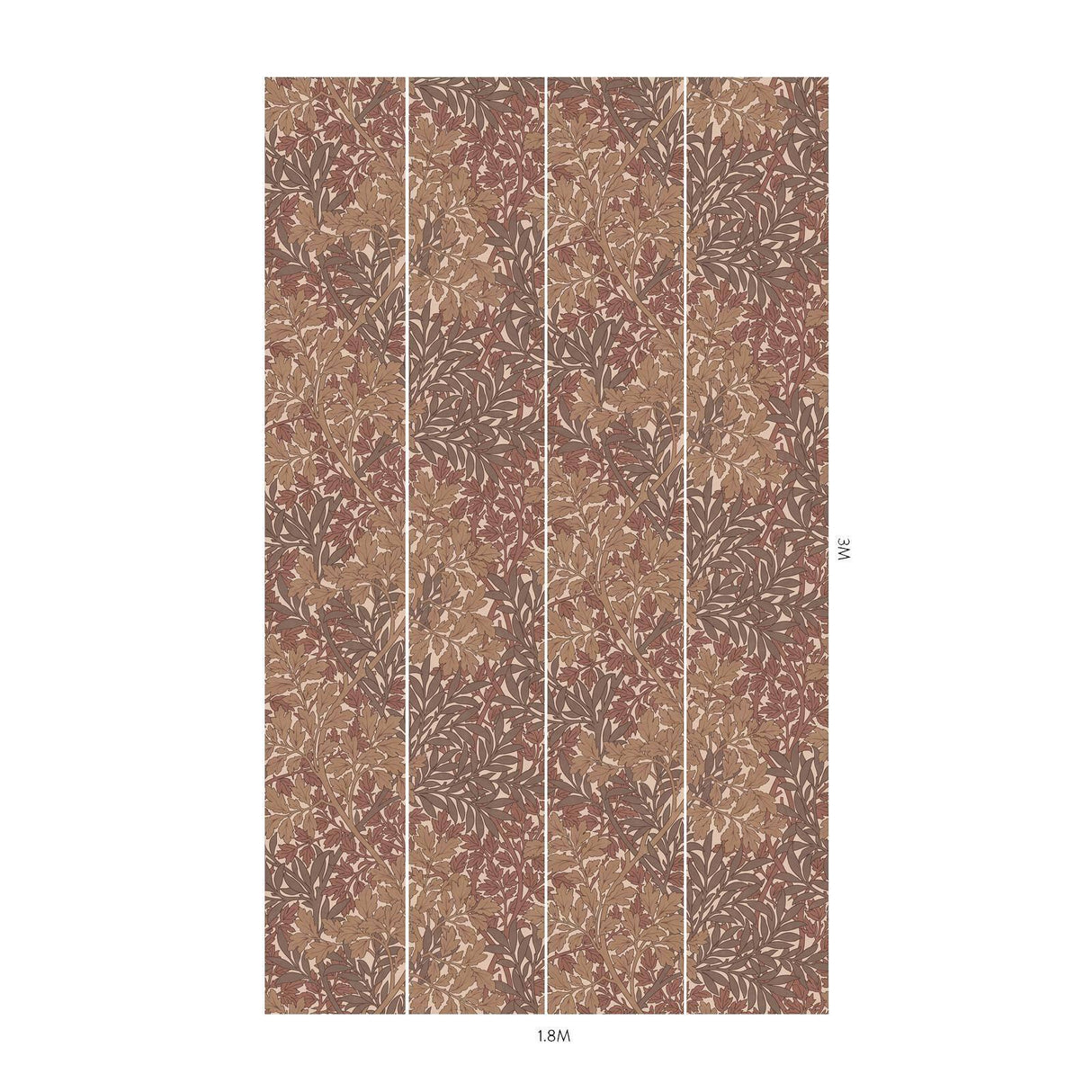 House of Hackney FOLIAGE Magna Wallpaper - Earth (9'10" - full height)