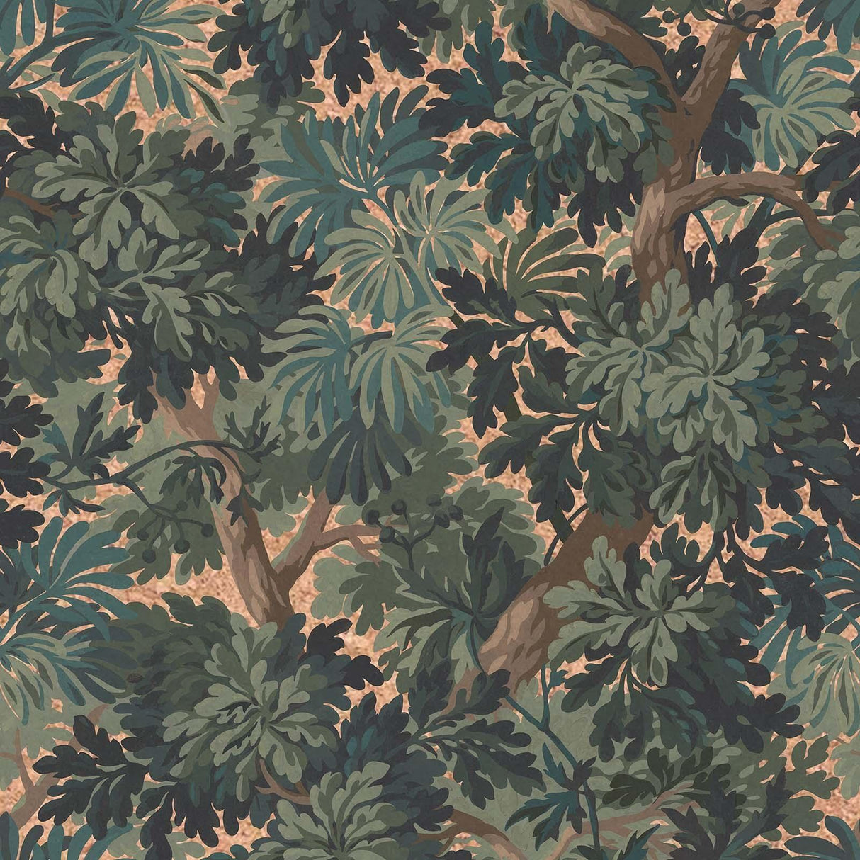 House of Hackney FORIS Cork Wallpaper - Cerulean (32 feet and 9 inches - full roll)