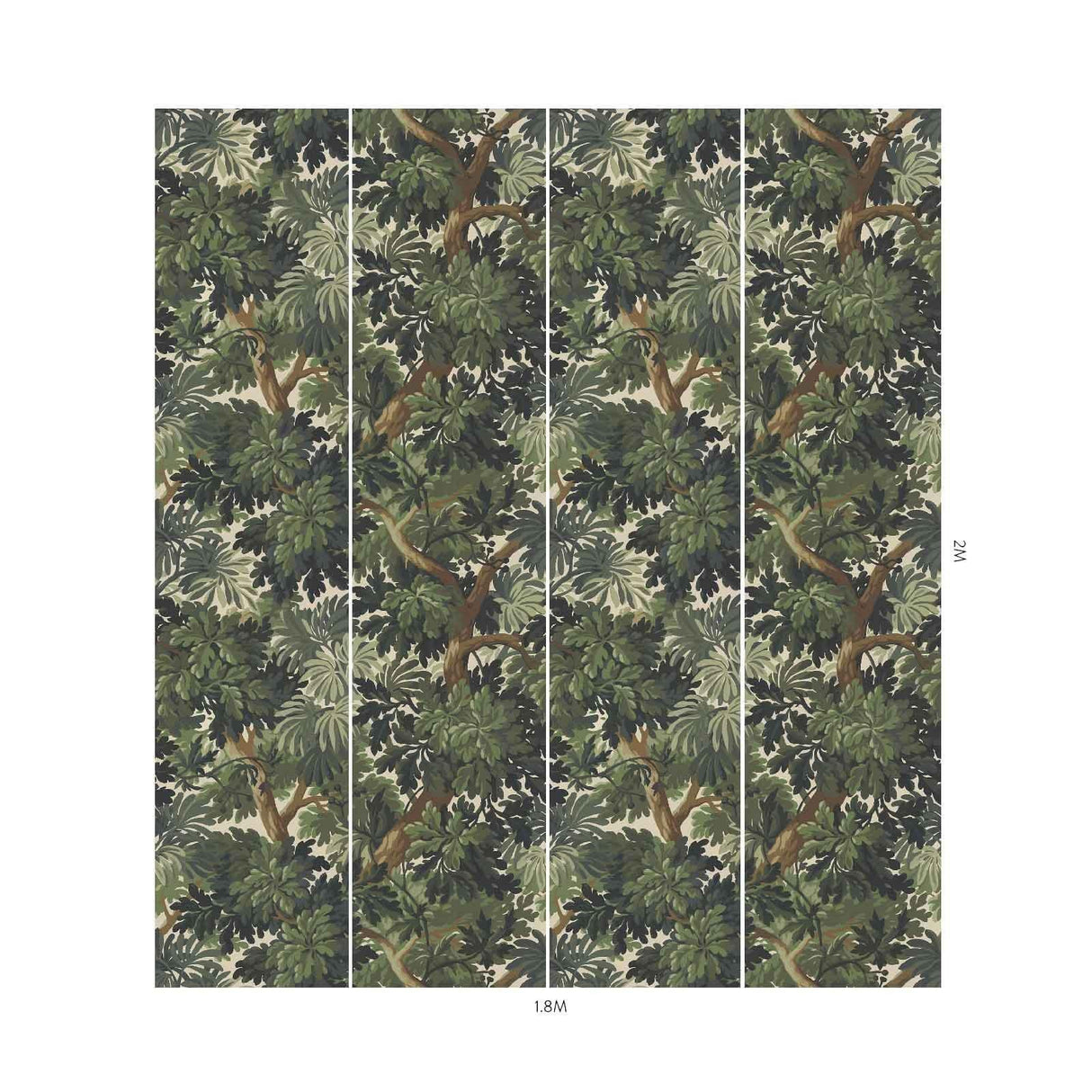 House of Hackney FORIS MAGNA Wallpaper - Verdure (9'10" - full height)