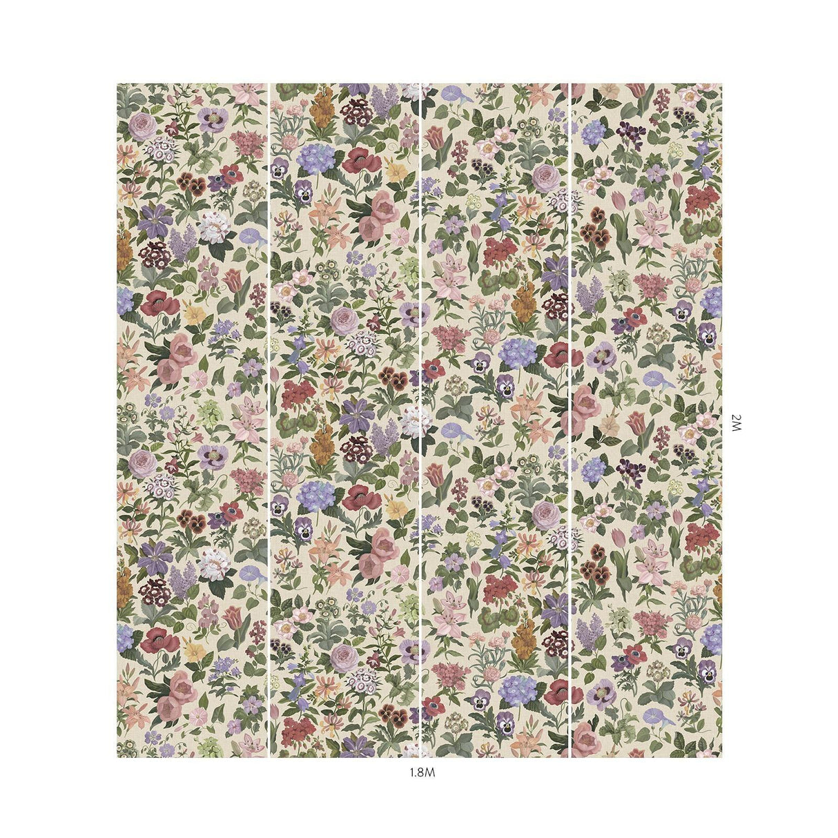 House of Hackney FLORALIA Wallpaper - Ecru (9'10" - full height)