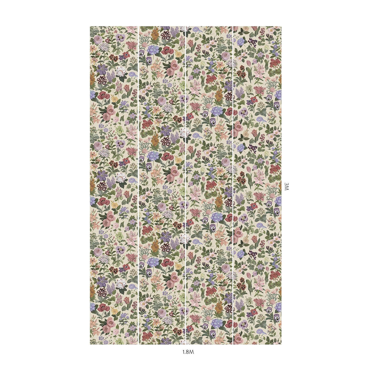 House of Hackney FLORALIA Wallpaper - Ecru (9'10" - full height)