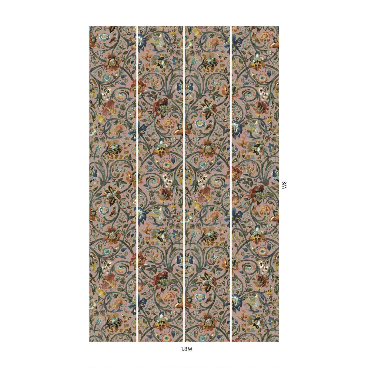 House of Hackney GAIA Wallpaper - Blush (9'10" - full height)