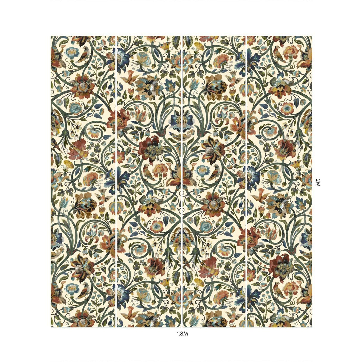 House of Hackney GAIA Wallpaper - Ecru (9'10" - full height)