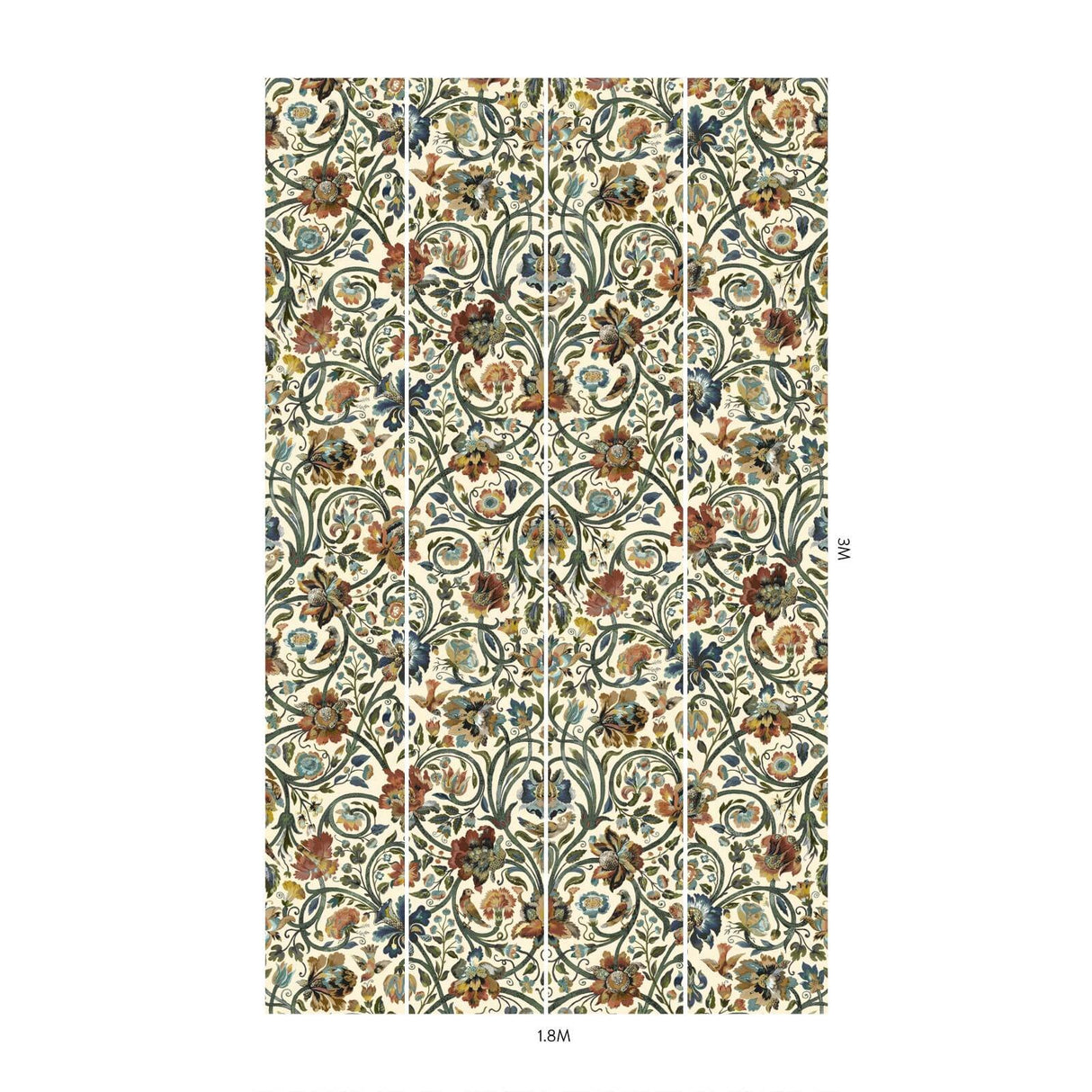 House of Hackney GAIA Wallpaper - Ecru (9'10" - full height)