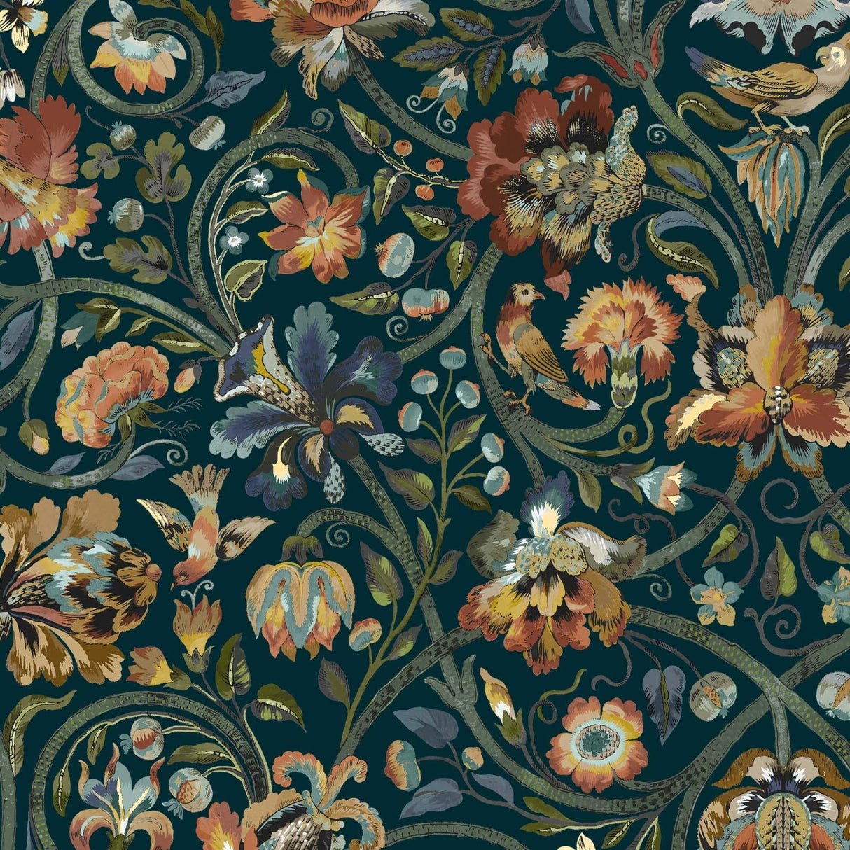 House of Hackney GAIA Wallpaper - Midnight (9'10" - full height)