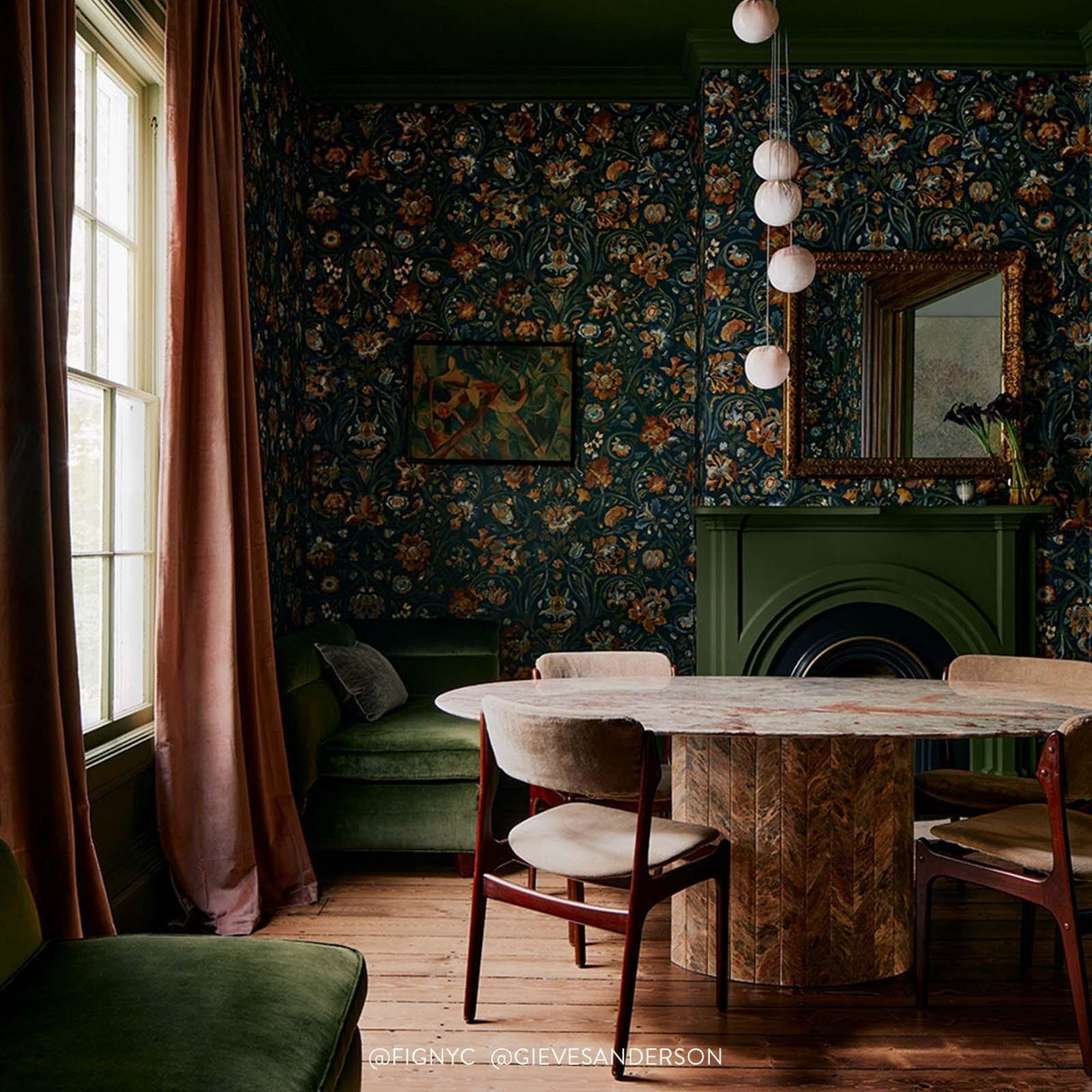 House of Hackney GAIA Wallpaper - Midnight (9'10" - full height)