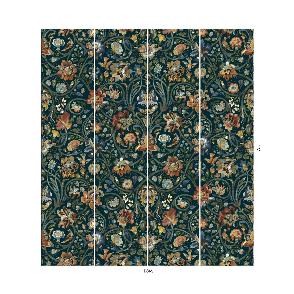 House of Hackney GAIA Wallpaper - Midnight (9'10" - full height)