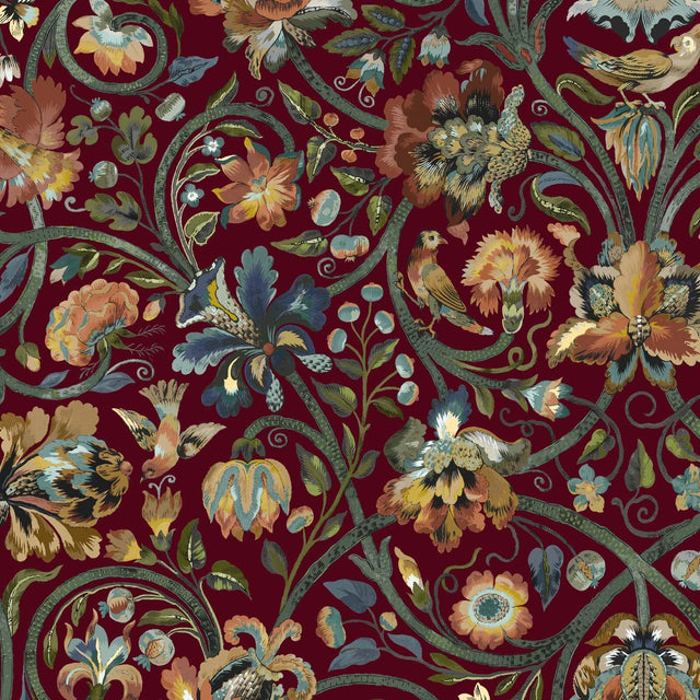 House of Hackney GAIA Wallpaper - Vermillion (9'10" - full height)