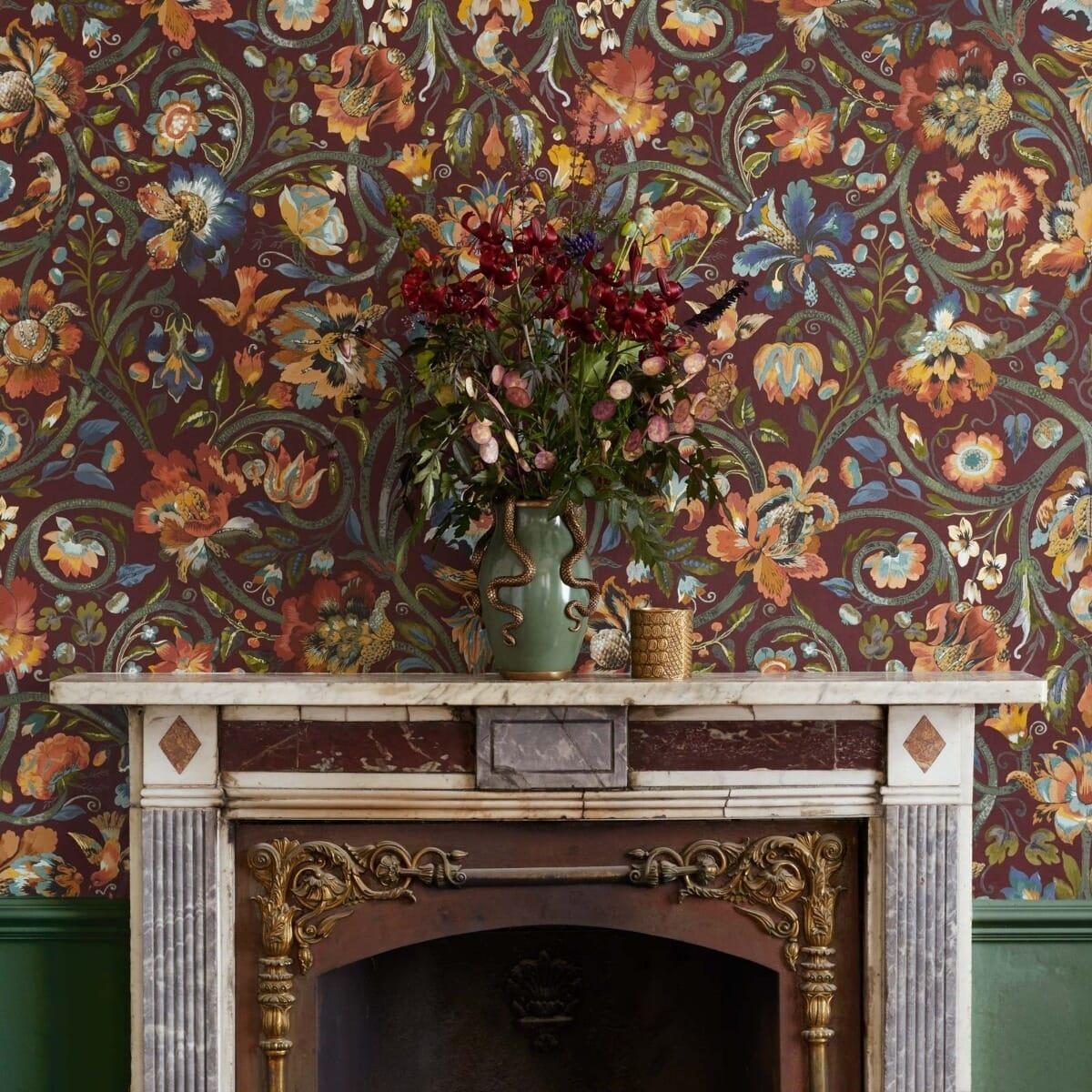 House of Hackney GAIA Wallpaper - Vermillion (9'10" - full height)