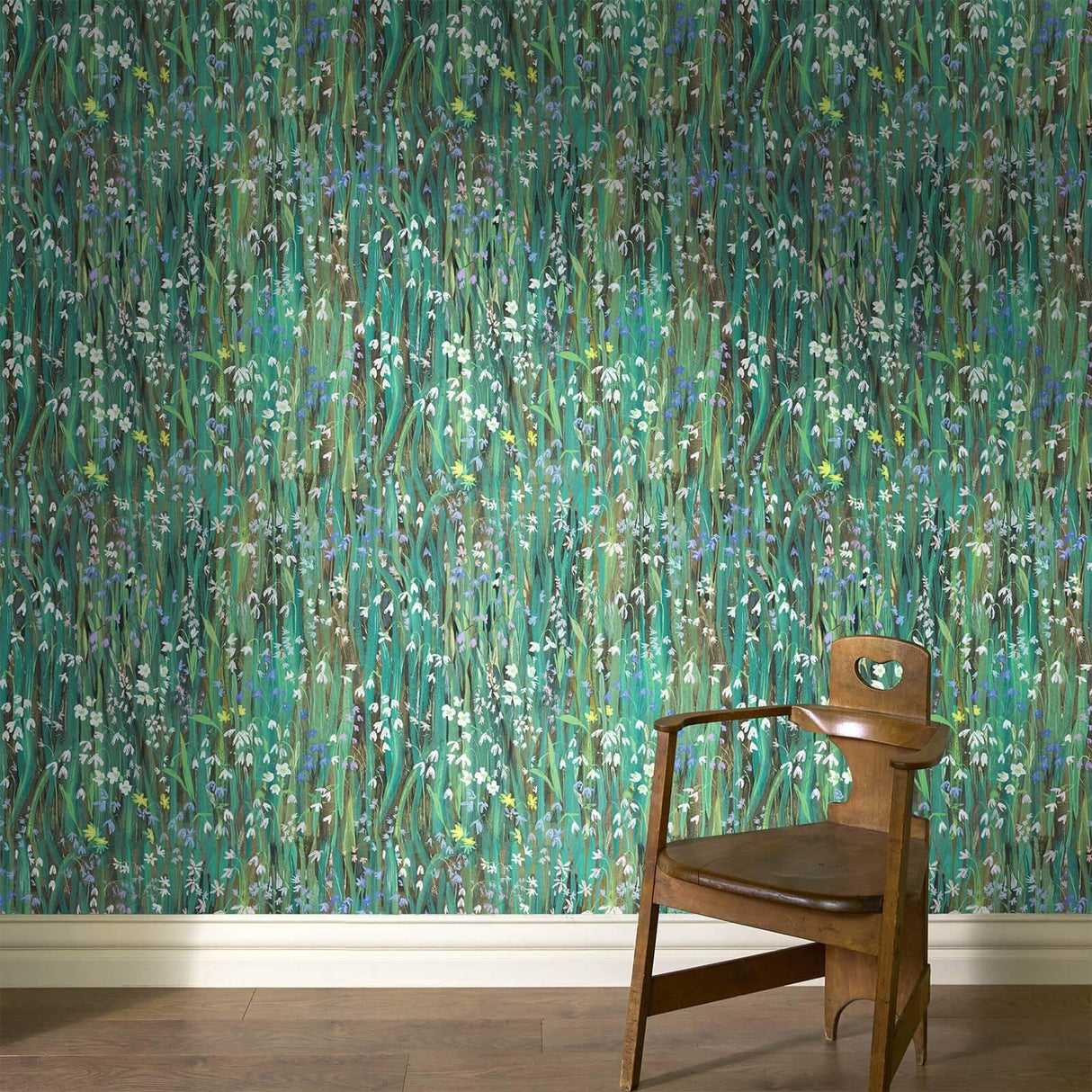 House of Hackney GALANTHI Wallpaper - Viridis (9'10" - full height)