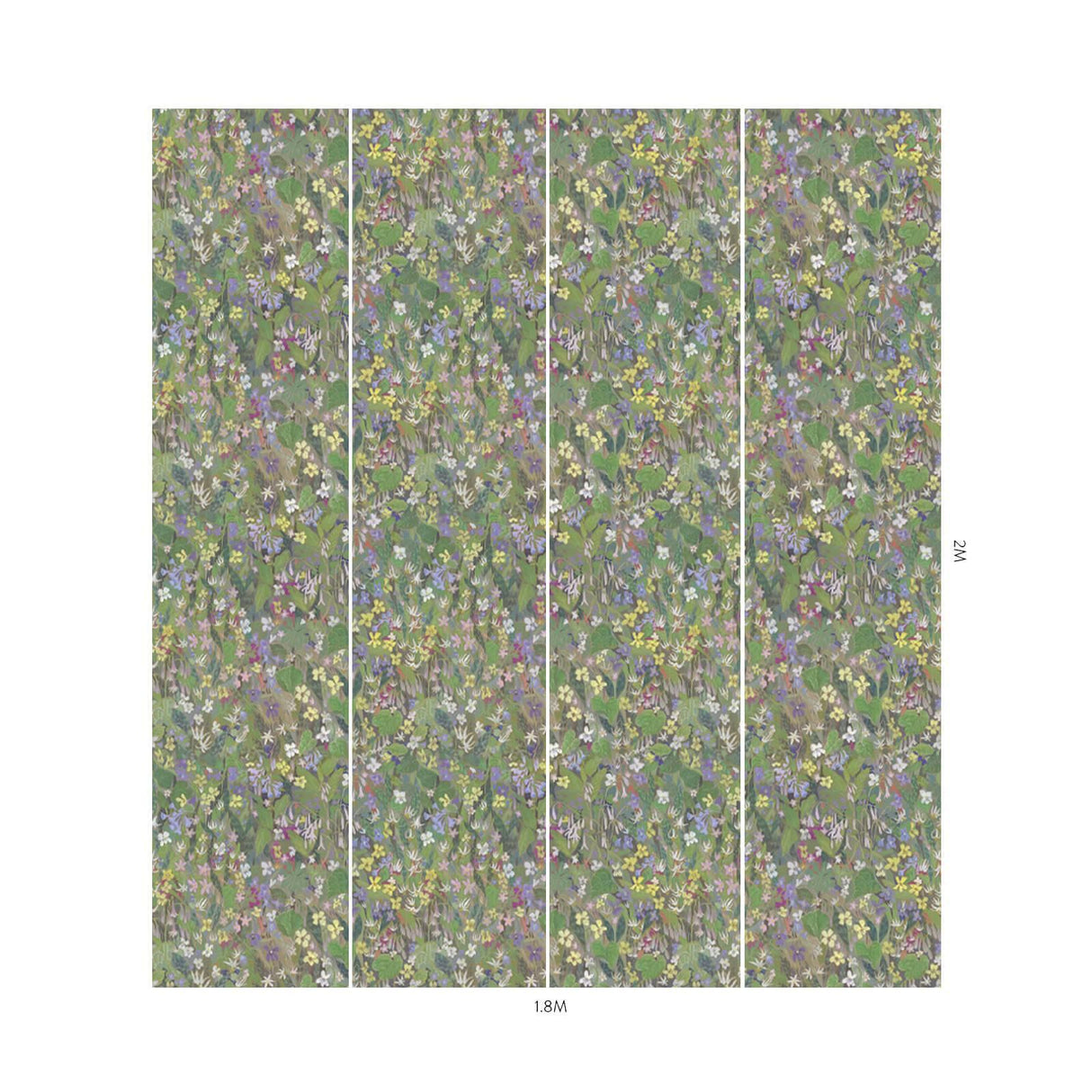 House of Hackney GARDENIA Wallpaper - Verde (9'10" - full height)