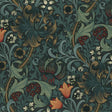 House of Hackney GOLDEN LILY Wallpaper - Midnight (9'10" - full height)
