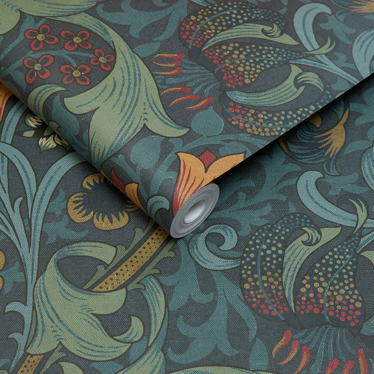 House of Hackney GOLDEN LILY Wallpaper - Midnight (9'10" - full height)