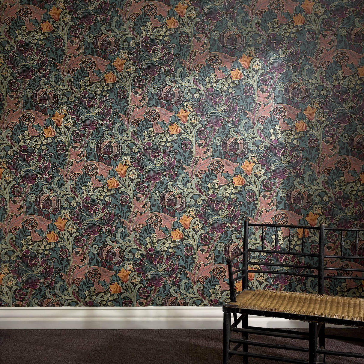 House of Hackney GOLDEN LILY Wallpaper - Apatite (9'10" - full height)