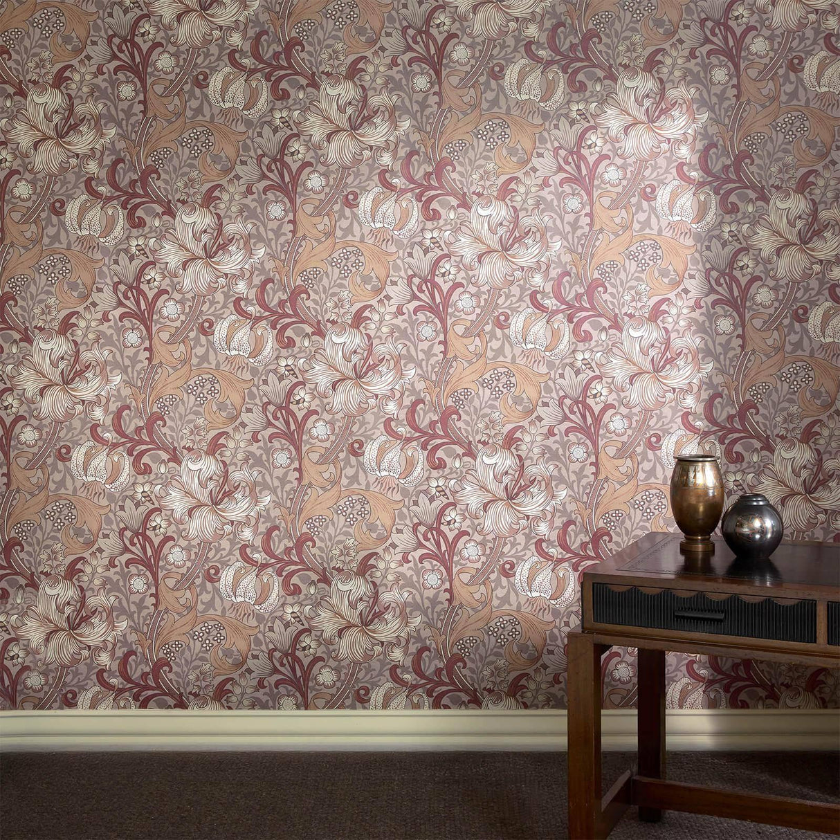 House of Hackney GOLDEN LILY Wallpaper - Tourmaline (9'10" - full height)