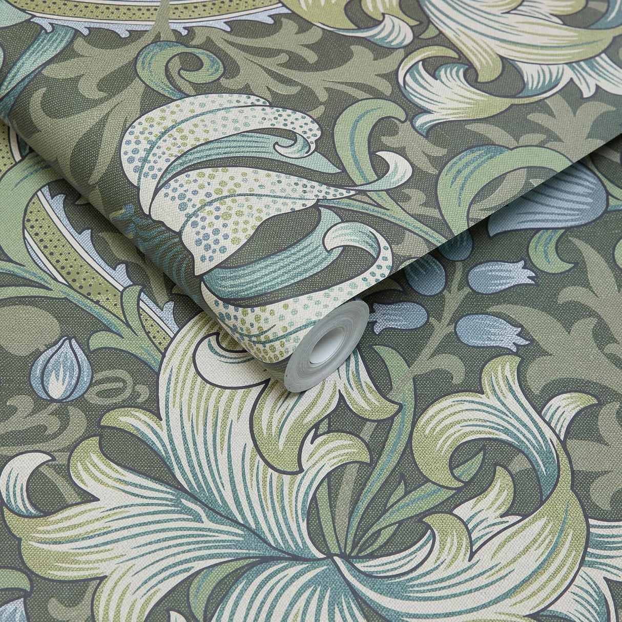 House of Hackney GOLDEN LILY Wallpaper - Verde (9'10" - full height)