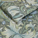 House of Hackney GOLDEN LILY Wallpaper - Verde (9'10" - full height)