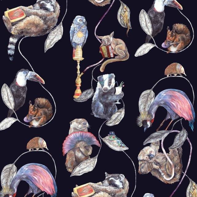 House of Hackney HACKNEY EMPIRE Wallpaper - Midnight (9'10" - full height)