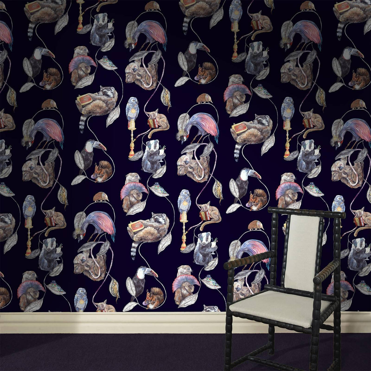 House of Hackney HACKNEY EMPIRE Wallpaper - Midnight (9'10" - full height)
