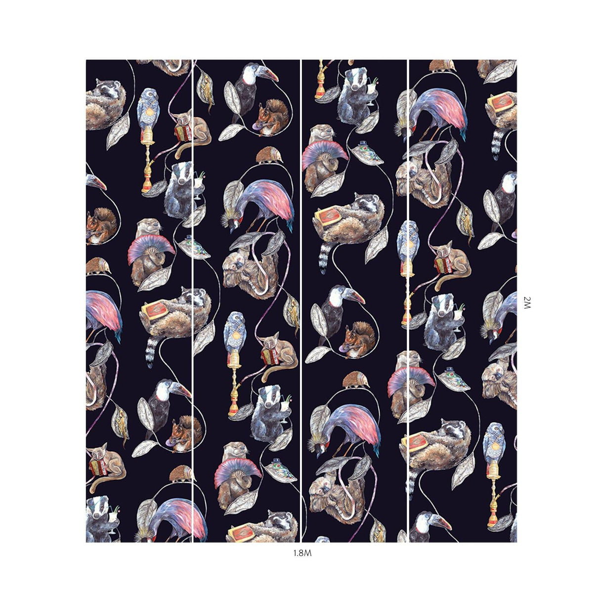 House of Hackney HACKNEY EMPIRE Wallpaper - Midnight (9'10" - full height)