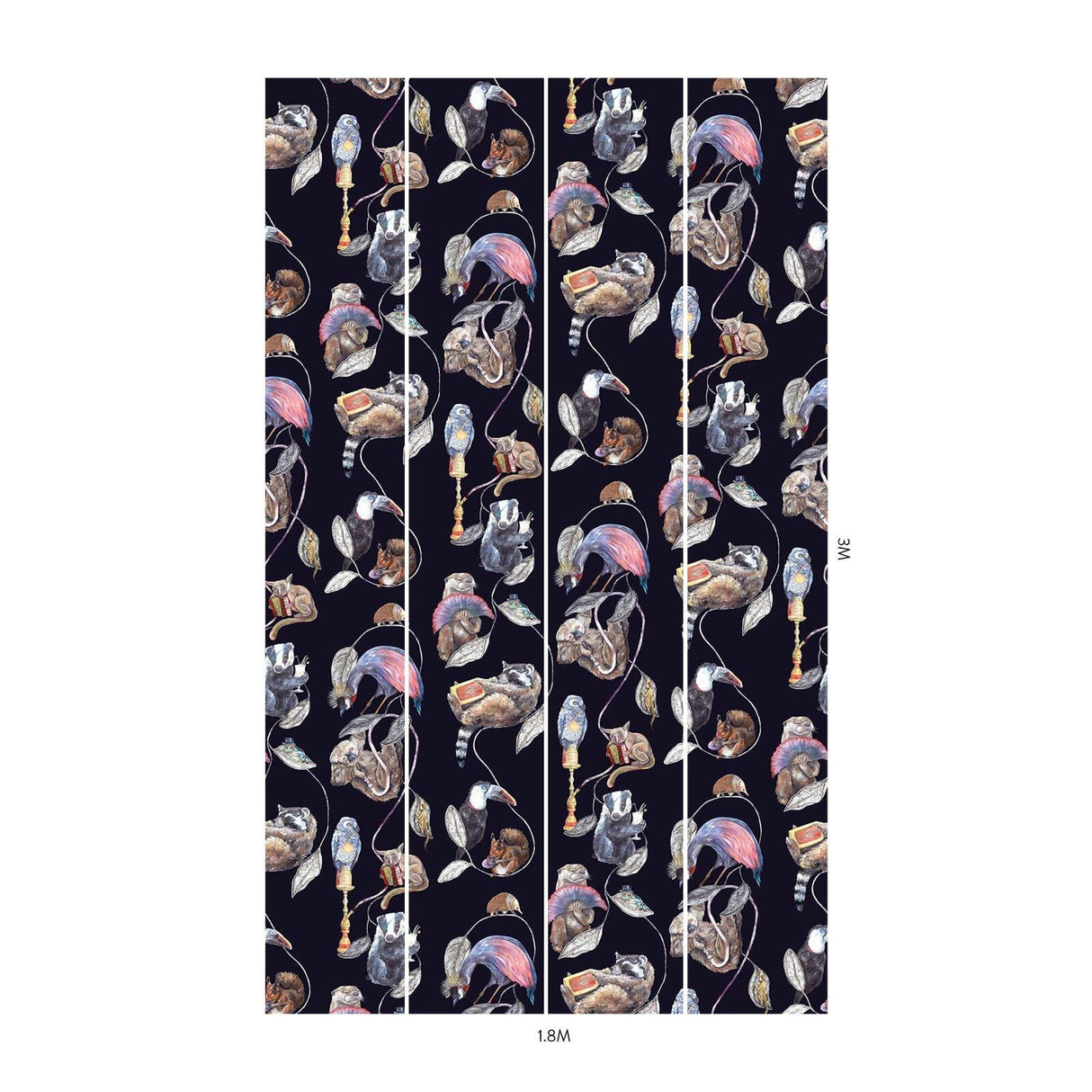 House of Hackney HACKNEY EMPIRE Wallpaper - Midnight (9'10" - full height)